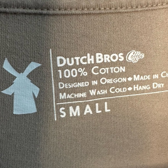 Dutch Bros Long Sleeve “RAD” Tan w/Yellow + Orange RARE DB 1992 - Picture 6 of 6